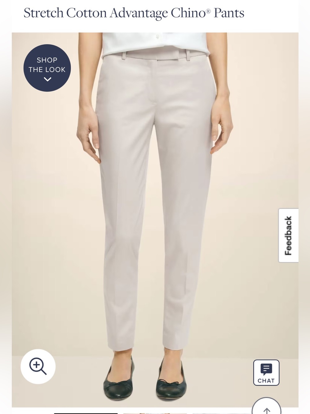 Brooks Brothers Advantage Chinos Cream size 2